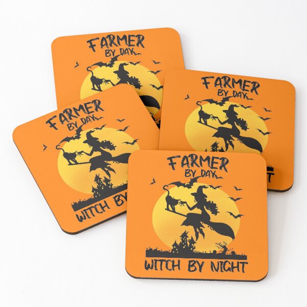 Item preview, farmer by day witch by night funny saying for halloween with witch picture scary design for mom for sister designed and sold by mydreamcatcher.