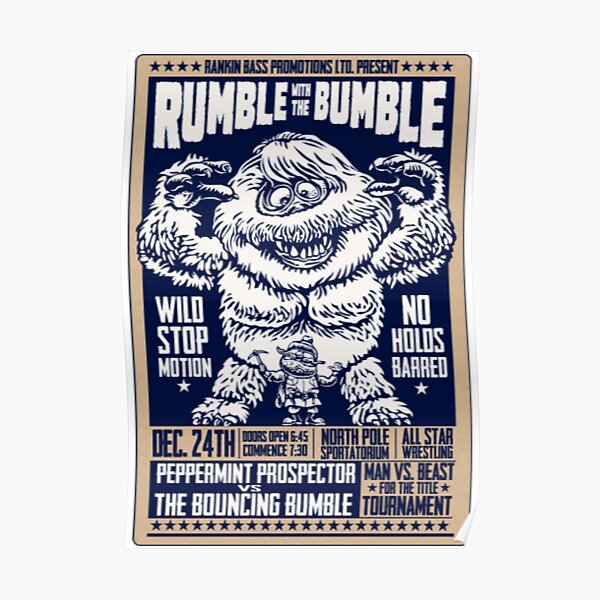 "Rudolph The Red Nosed Reindeer, Rumble With The" Poster for Sale by