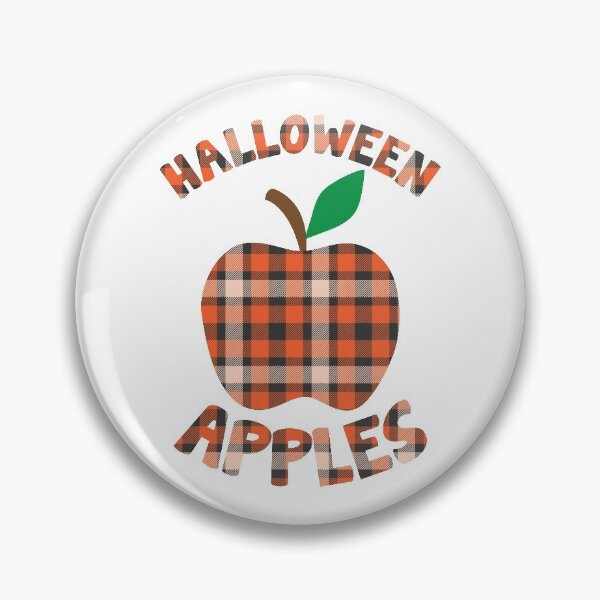 Item preview, Halloween Apples | Checkered Plaid Pattern Apple designed and sold by GravitiTees.