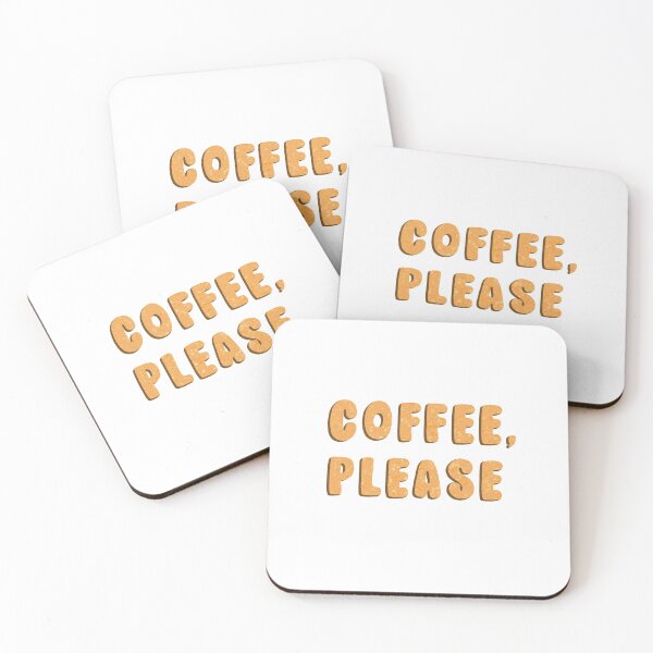 Item preview, Coffee please bubbly letters designed and sold by xscarletm.