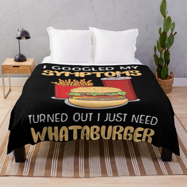 Item preview, Funny Fast Foot Hamberger, I Googled My Symptoms Turned Out I Just Need Whataburgers, Men Women Kids Tee designed and sold by CapitalDesignss.