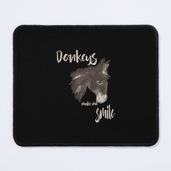 Item preview, Donkeys Make Me Smile Cute Graphic Donkey designed and sold by bentwellmean.
