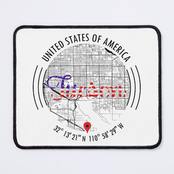 Item preview, Tucson, USA Road Map Art - Earth Tones designed and sold by hatimelhag.
