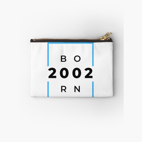 Item preview, Born 2002 - blue on white designed and sold by BlueThrow.