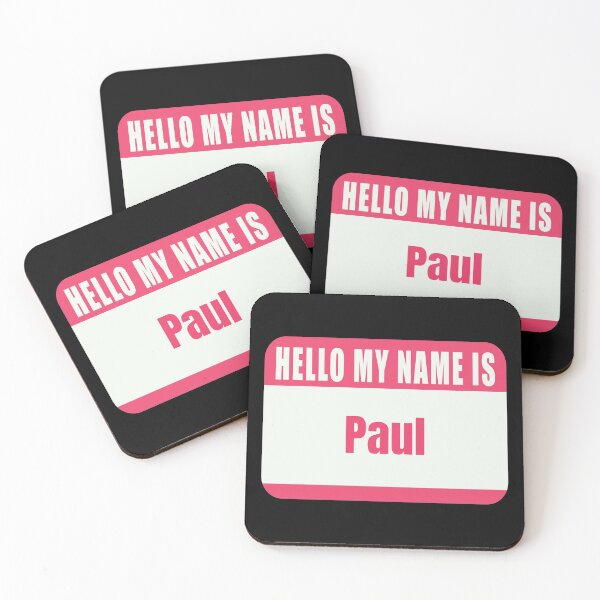 Item preview, Hello My Name is Paul Name Tag  designed and sold by Cafecreative.