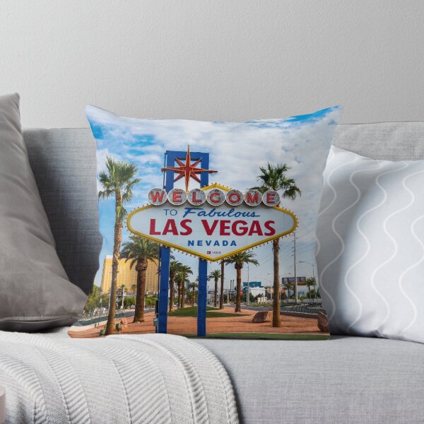 Las Vegas Sign Throw Pillow for Sale by johnnycdesigns