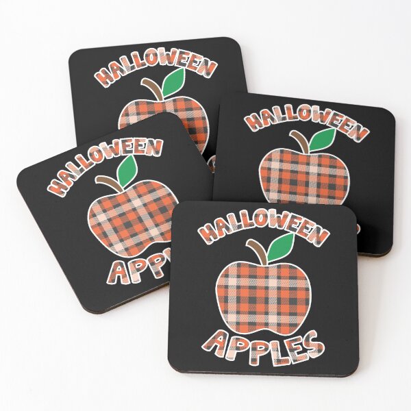 Item preview, Halloween Apples | Plaid Checkered Pattern Apple designed and sold by GravitiTees.