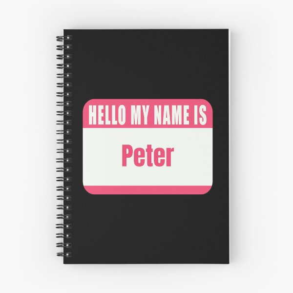 Item preview, Hello My Name is Peter Name Tag  designed and sold by Cafecreative.
