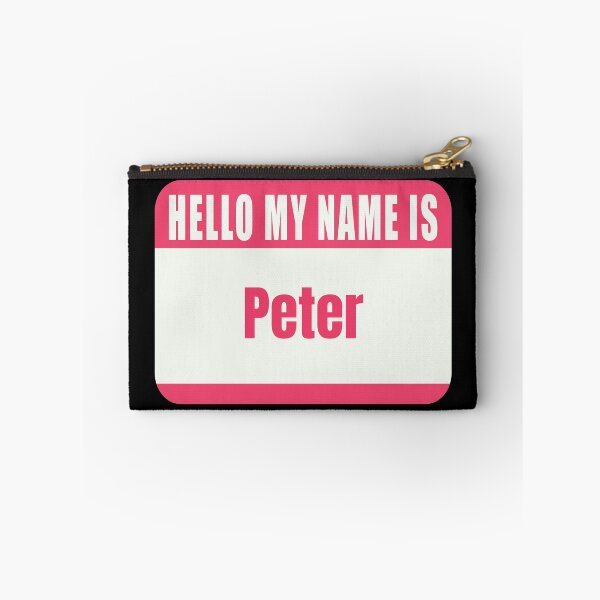 Item preview, Hello My Name is Peter Name Tag  designed and sold by Cafecreative.