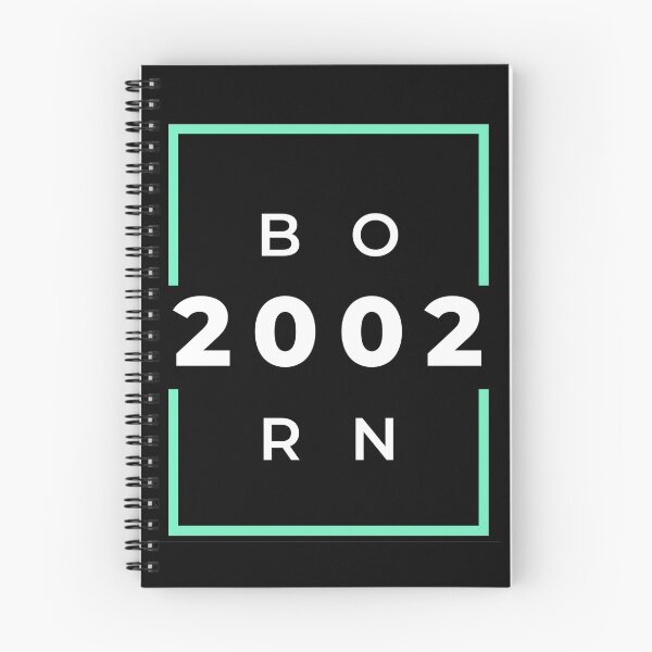 Item preview, Born 2002 - green on black designed and sold by BlueThrow.