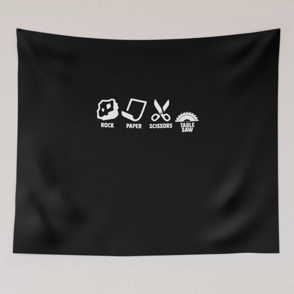 Item preview, Rock Paper Scissors Table Saw Carpentry Woodworking designed and sold by Nessshirts.