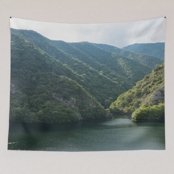 Item preview, Soft Breeze and Sunny Sparkles - Irenic Lake in the Mountains designed and sold by Georgia Mizuleva.