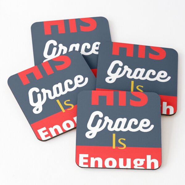 Item preview, His grace is enough designed and sold by WORDtoARTwork.