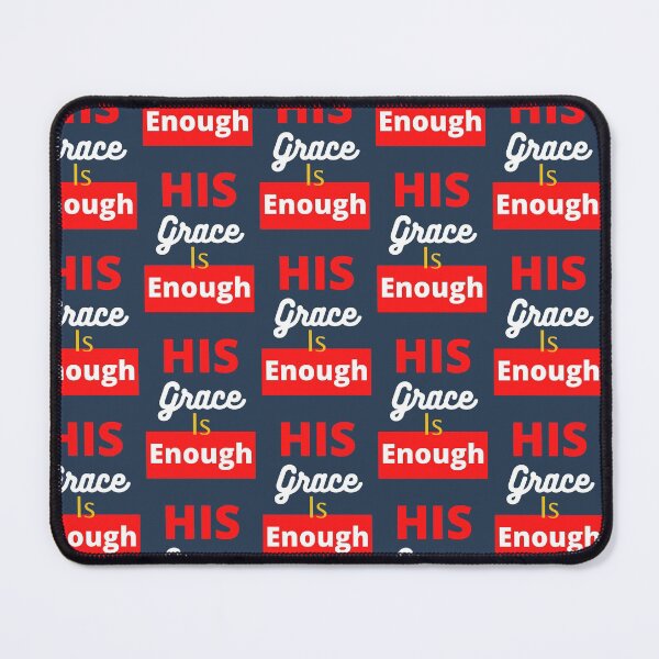 Item preview, His grace is enough designed and sold by WORDtoARTwork.