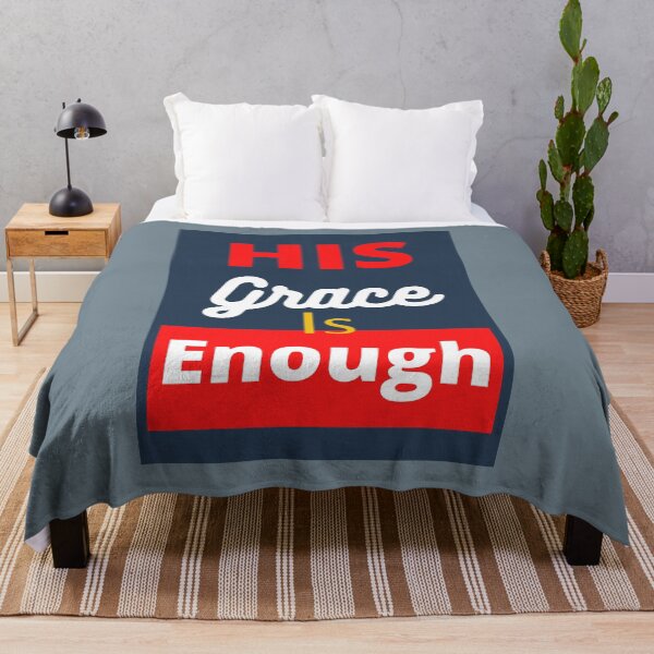 Item preview, His grace is enough designed and sold by WORDtoARTwork.