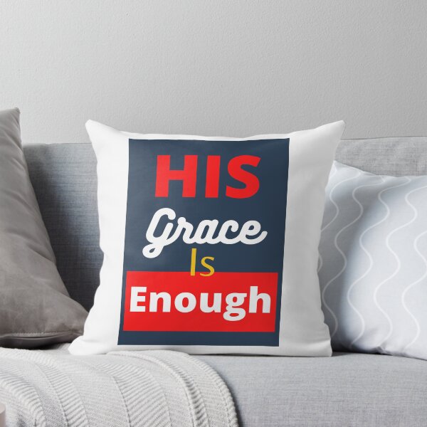 Item preview, His grace is enough designed and sold by WORDtoARTwork.