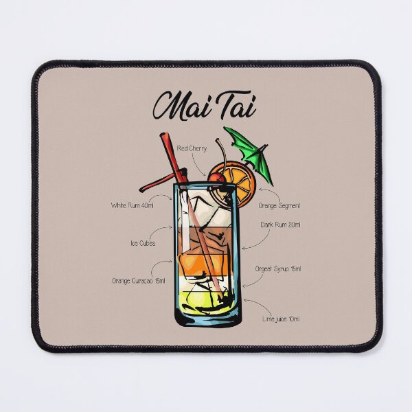 Item preview, Mai Tai Recipe designed and sold by HuckleberryArts.