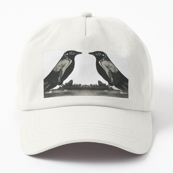 oiseau à l'encre de Chine Casquette Dad Hat