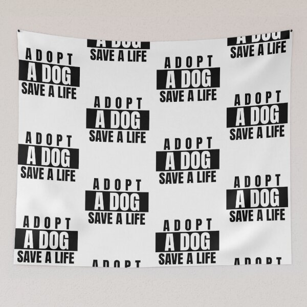 Item preview, Adopt A Dog Save A Life Text design for those who love pet adoption designed and sold by jtancrum61.