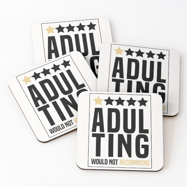 Item preview, Adulting would not recommend  designed and sold by Hero Prod.