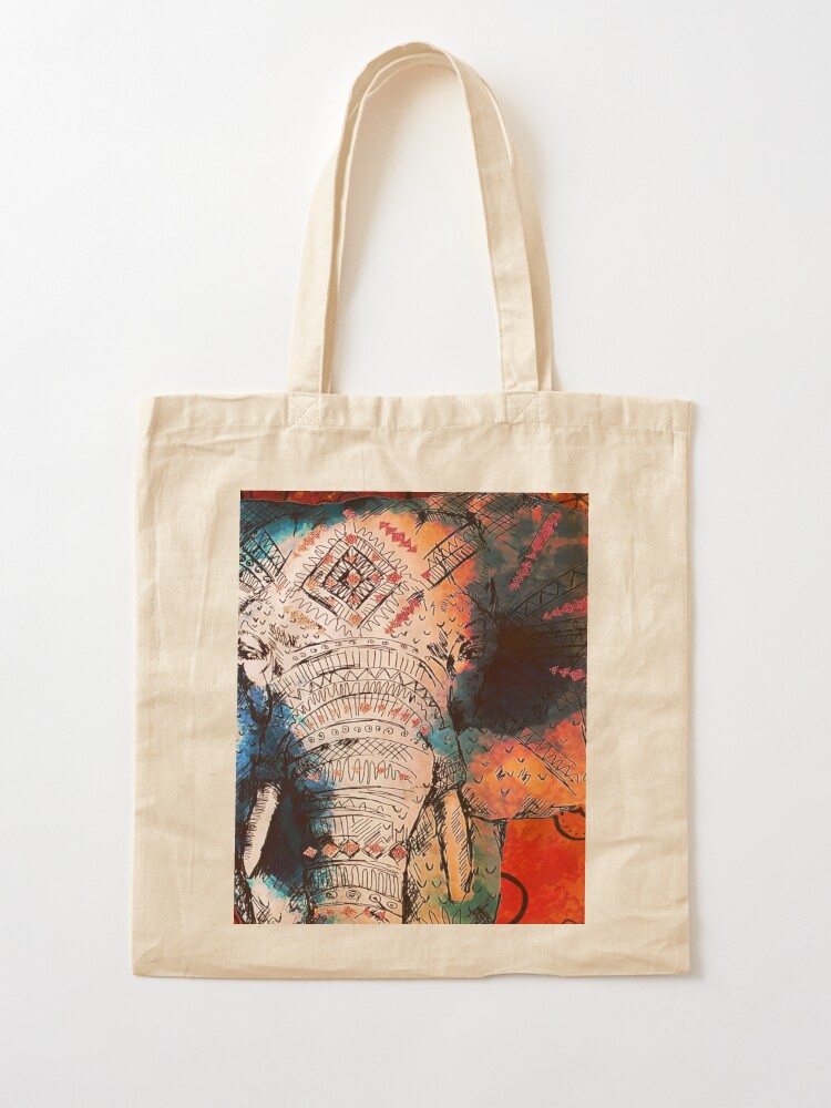 Elephant Art Tote Bag