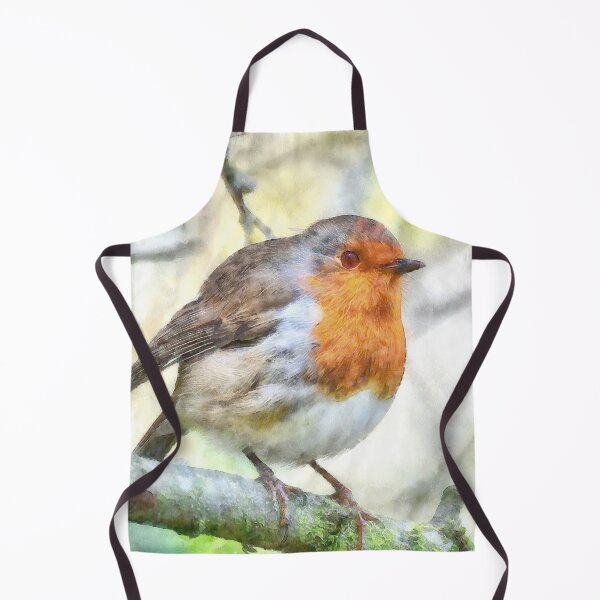 Item preview, Christmas Robin Redbreast Winter Watercolor designed and sold by taiche.