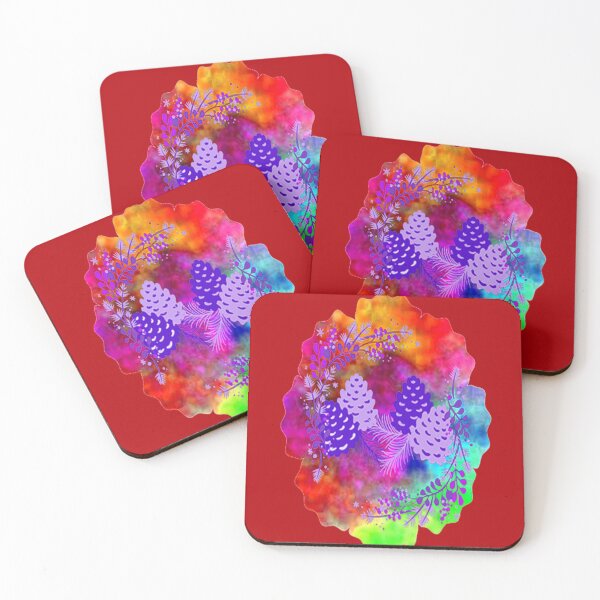 Item preview, Aesthetic Floral Abstract Design with Acorns, nr 3,Graphic Psychedelic Abstract Art, Inspired by Nature-floral abstract art, Graphic Psychedelic Abstract Art, Inspired by Nature-floral abstract art designed and sold by Adri Barnard.