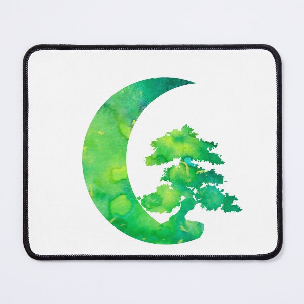 Item preview, Green Jade Crescent Moon and Bonsai designed and sold by Sebastian Grafmann.