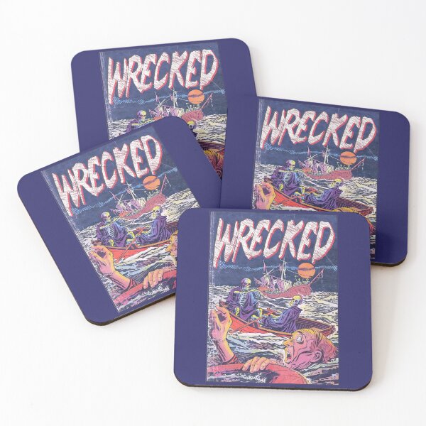 Item preview, Vintage Undead Wrecked Ship Survivor Retro Horror Poster Halloween Gift designed and sold by TheAplus.