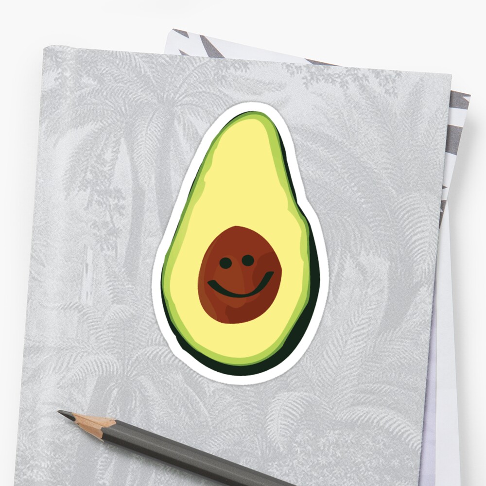 Buy 'Avocado Smile' by kaitlynmcka as a Sticker, iPhone Case, Cas...