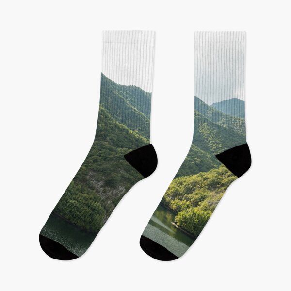 Item preview, Silence and Solitude - Verdant Mountains Hugging a Lake designed and sold by Georgia Mizuleva.