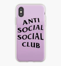 anti social social club iPhone Case