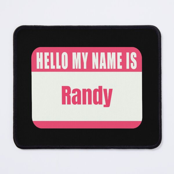 Item preview, Hello My Name is Randy Name Tag  designed and sold by Cafecreative.
