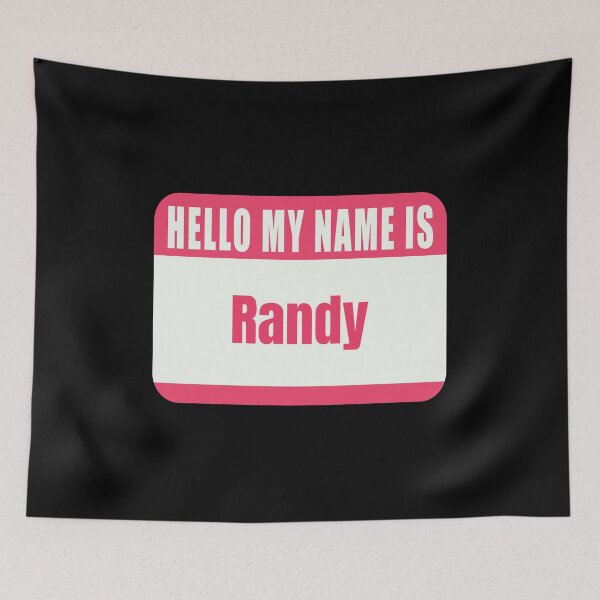 Item preview, Hello My Name is Randy Name Tag  designed and sold by Cafecreative.