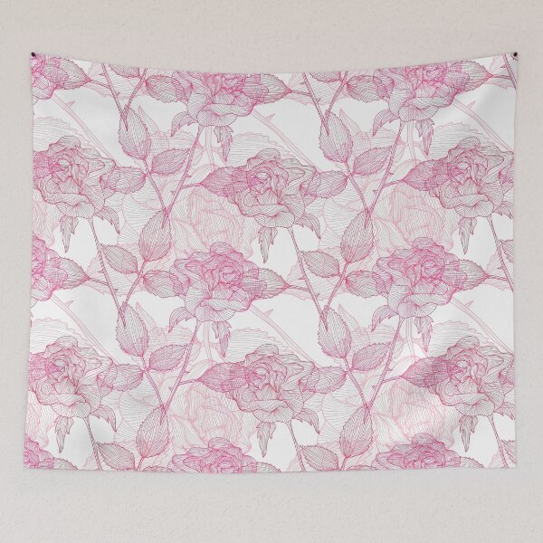 Item preview, Pink Rose Pattern, Pink Rose Seamless Pattern, Pink Rose designed and sold by graphic-genie.