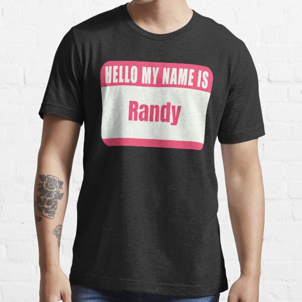 Vintage Retro T-Shirt Hello My Name is Randy Giles 