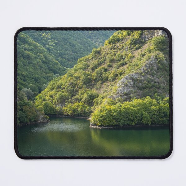 Item preview, Silence and Solitude - Mountain Lake in Calming Greens designed and sold by Georgia Mizuleva.