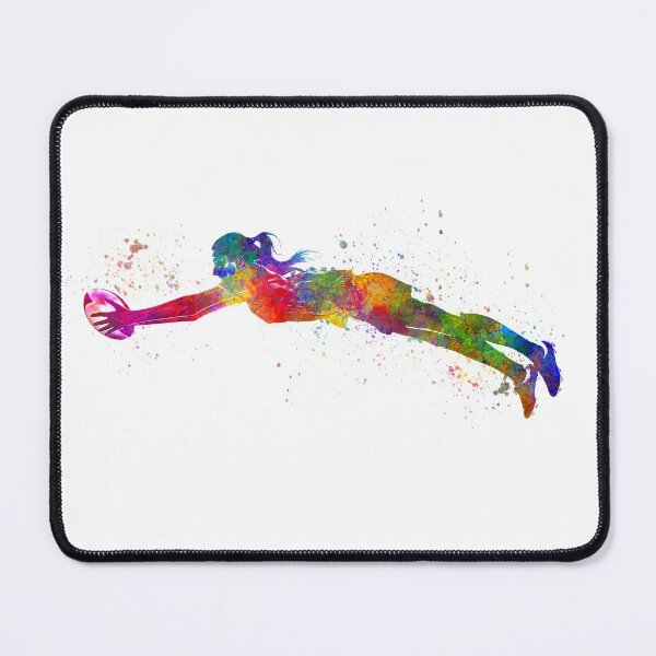 Item preview, women's rugby in watercolor designed and sold by paulrommer.