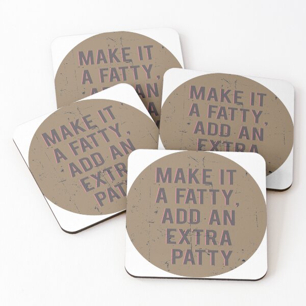 Item preview, Vintage Retro Rhyming Words Make It A Fatty Add An Extra Patty designed and sold by HStudioPrints.