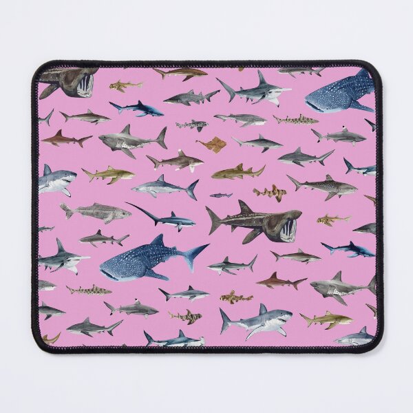 Item preview, SHARKS poster-lillac designed and sold by BEATRIZ ABAITUA.