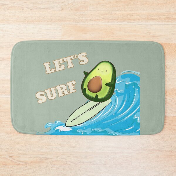 Item preview, Funny Let's Surf Avocado Design designed and sold by VandJStore.