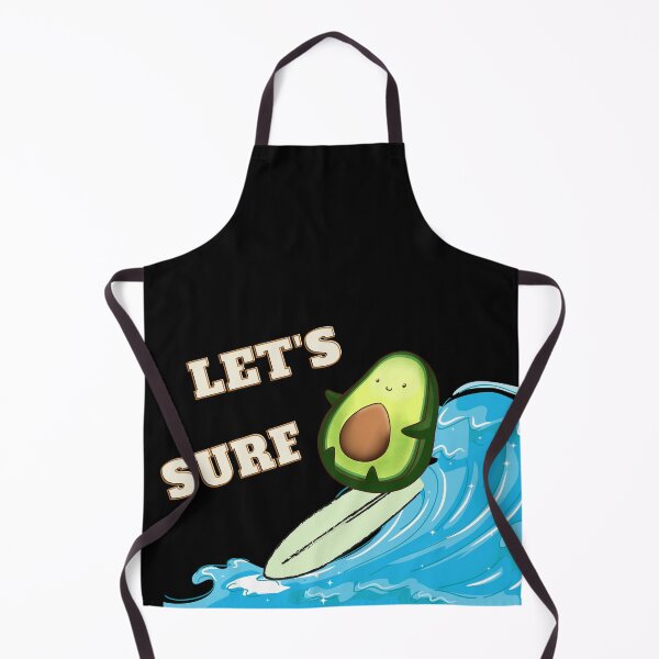 Item preview, Funny Let's Surf Avocado Design designed and sold by VandJStore.