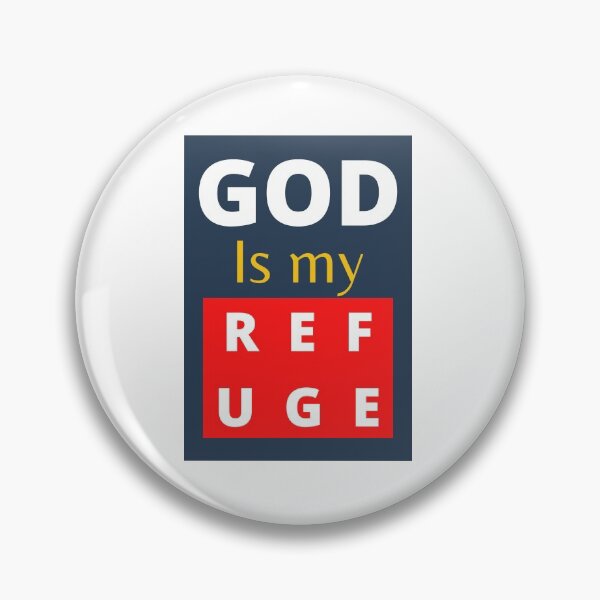 Item preview, God is my refuge designed and sold by WORDtoARTwork.