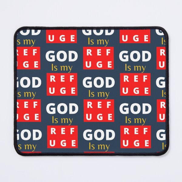 Item preview, God is my refuge designed and sold by WORDtoARTwork.
