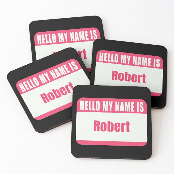 Item preview, Hello My Name is Rober Name Tag  designed and sold by Cafecreative.