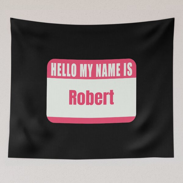 Item preview, Hello My Name is Rober Name Tag  designed and sold by Cafecreative.