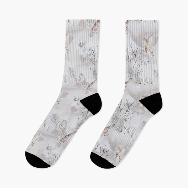 Item preview, Winter Artic Fox and Barn Owl Pattern designed and sold by Paulele.