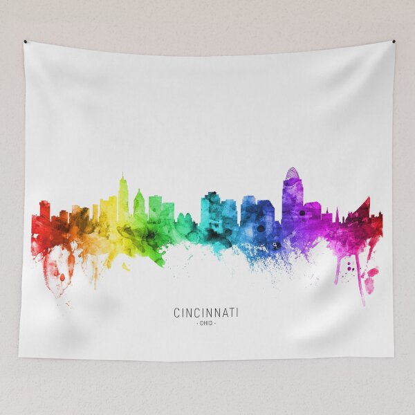 Item preview, Cincinnati Ohio Skyline designed and sold by ArtPrints.