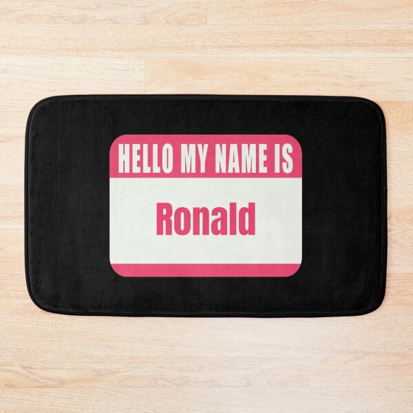 Item preview, Hello My Name is Ronald Name Tag  designed and sold by Cafecreative.