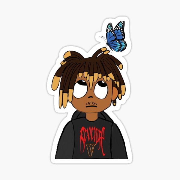 Saft wrld x vlone Schmetterling Sticker